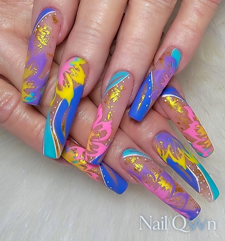 Handpainted florals