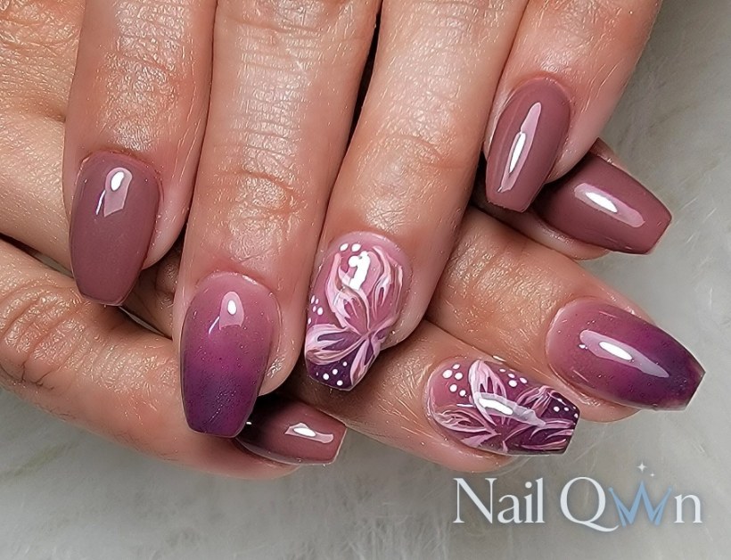 Handpainted florals