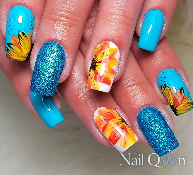 Handpainted florals