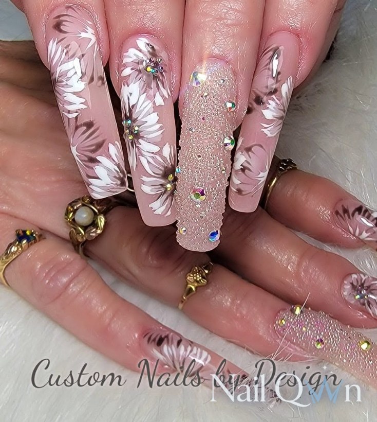 Handpainted florals
