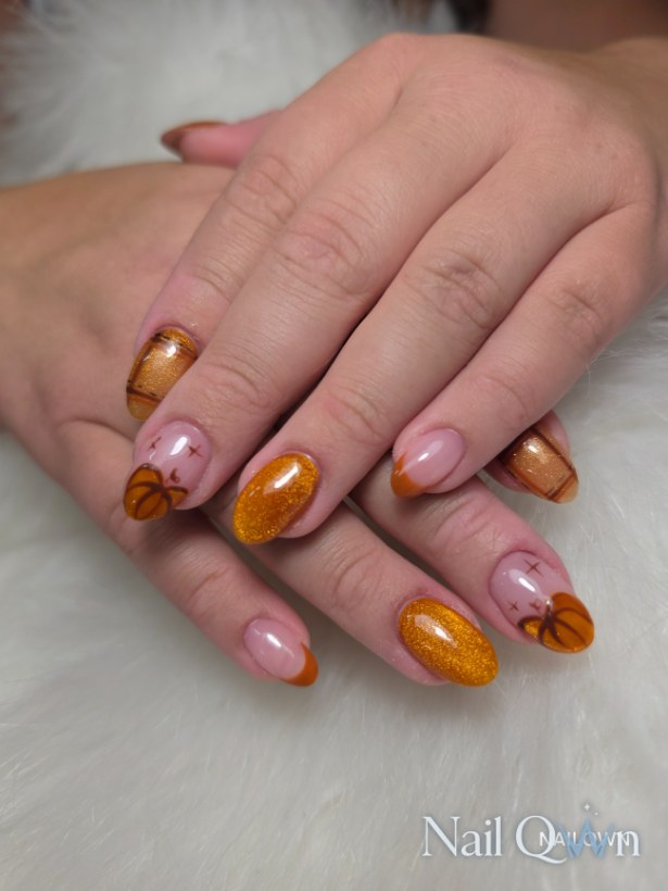 Hard gel, Hand Painted, catseye