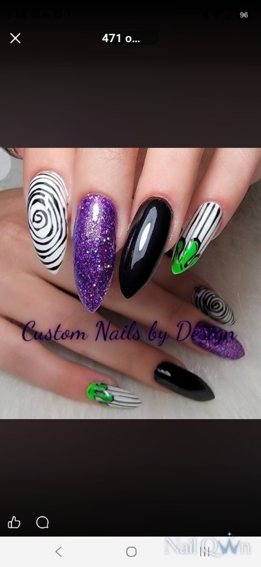 handpainted art, Halloween designs, character art, glow in the dark, Swarovski crystals