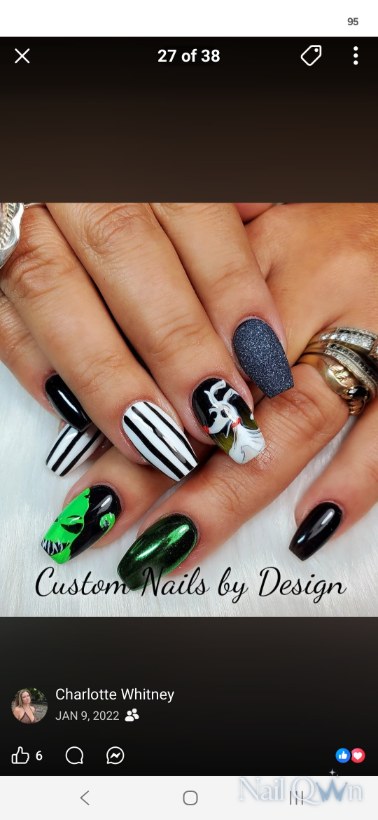 handpainted art, Halloween designs, character art, glow in the dark, Swarovski crystals
